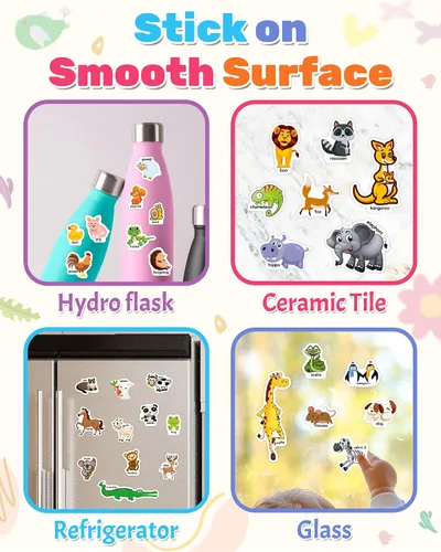 Vista 4 de Benresive Reusable Sticker Book, Travel Stickers for Kids, Boys Girls Gift