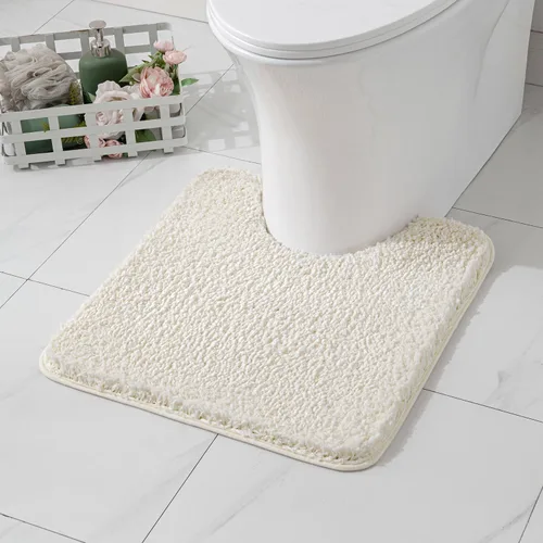 Vista 42 de MIULEE Alfombras de baño negras, suaves y pequeñas, absorbentes, antideslizantes, de secado rápido, esponjosas, para baño, bañera y duchas, lavables