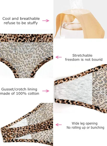 Vista 6 de Kingfung Paquete de 6 tangas sin costuras para mujer, ropa interior invisible, correas elásticas, tangas con espalda en T para mujer