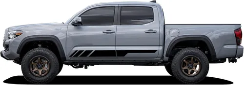 Vista 2 de BubblesDesigns 2X Calcomanías Adhesivas de Rayas para Puertas Laterales Compatible con Toyota Tacoma 2004 - Presente (17B)