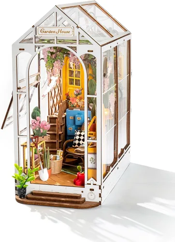Vista 9 de Rolife - Kit de rincón de libro, rompecabezas de madera 3D a presión para adultos