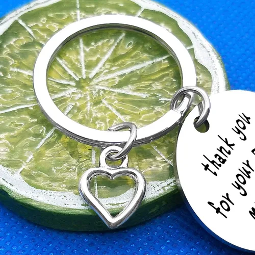 Vista 6 de Llavero de líder mentor, regalo de agradecimiento para jefe, agradecimiento por tu parte en mi viaje, regalo de joyería de líder, regalo