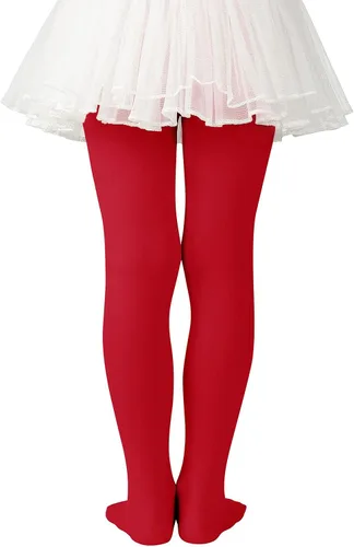 Vista 4 de Century Star Medias de ballet con pies ultrasuaves para niñas, súper elasticidad, uniforme escolar
