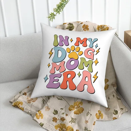 Vista 6 de Fokongna in My Dog Mom era Dog Mom - Fundas de almohada decorativas de 18 x 18 pulgadas, funda de almohada Love Gy Lover Proud Mama Pet Owner