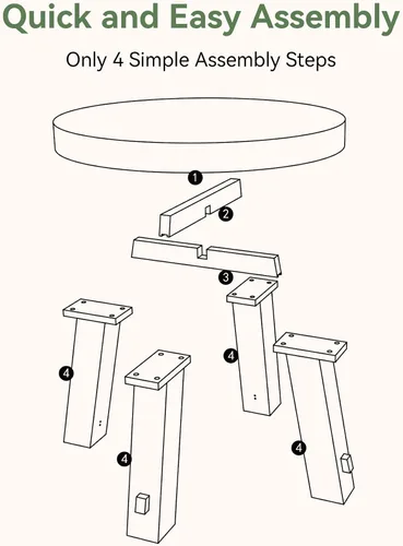 Vista 6 de Mesa auxiliar redonda de 31.5 pulgadas, mesa central de madera maciza con mesa gruesa (marrón claro)