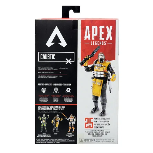 Vista 6 de Electronic Arts Apex Legends - Figura de acción cáustica coleccionable de 6 pulgadas