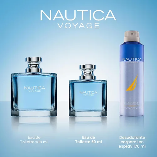 Vista 9 de Nautica Voyage Eau de Toilette para hombre, 6.7 fl oz (200 ml)