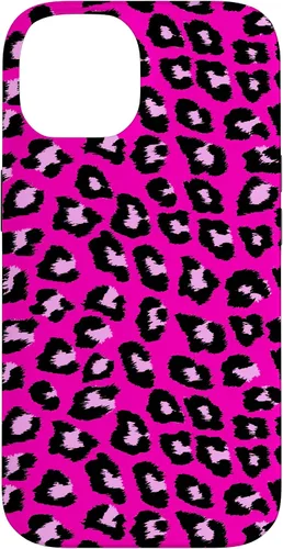 Vista 4 de McBling - Carcasa para iPhone 17, diseño de leopardo y guepardo rosa intenso