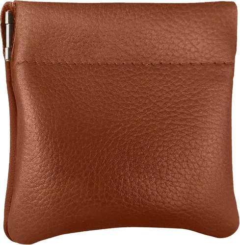 Vista 71 de Monedero clásico a presión, de cuero, para hombre de Nabobb, negro