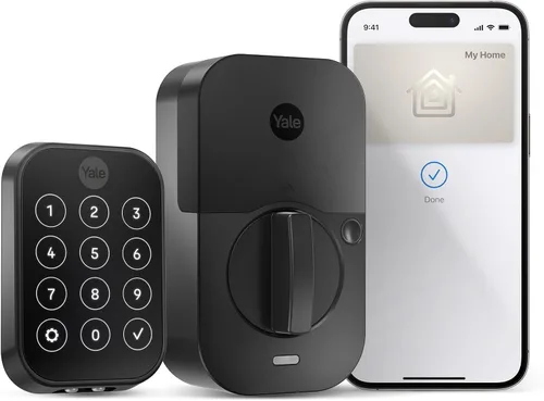 Vista 8 de Yale Assure Lock 2 Touch Plus Apple Home Keys - Cerrojo con Wi-Fi, color negro