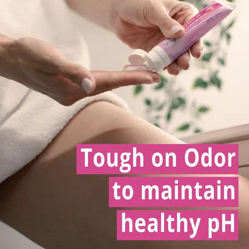 Vista 4 de Vagisil Gel bloqueador de olores con ácido hialurónico para la salud vaginal, probado por ginecólogos, hipoalergénico, 1.05 onzas (paquete de 1)