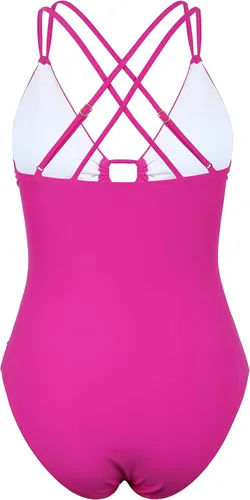 Vista 8 de Hilor Traje de baño de una pieza con aros para mujer, cuello en V, sexy, con recorte, monokini