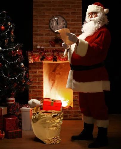 Vista 6 de Mayper Disfraz de Papá Noel para hombre, 9 piezas, traje de Papá Noel adulto de lujo para hombres, traje de terciopelo de Papá Noel, disfraz de Papá