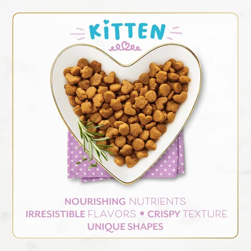 Vista 2 de Purina Fancy Feast - Comida seca para gatitos con pollo y pavo salado - Bolsa de 1.4 kg