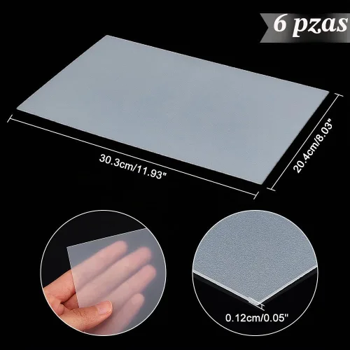 Vista 2 de PH PandaHall 6 piezas de 12 x 8 pulgadas de plástico rectangular para bolso de mano, inserto inferior de bolsa, estabilizador de bolsa transparente