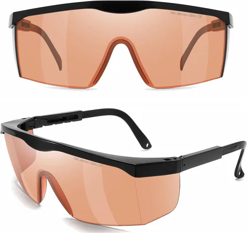 Vista 7 de Alsenor IPL 190 nm-2000 nm Gafas de Seguridad Láser para Operadores de Cosmetología Láser, Protección para los Ojos y Tratamiento de Depilación Láser