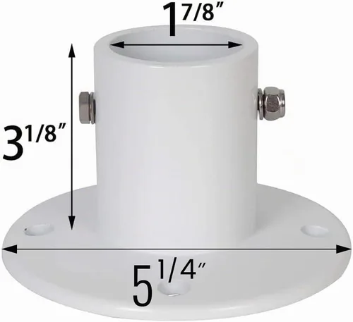 Vista 3 de KUAFU Brida de cubierta deslizante de aluminio con perno de brida para 1 Paquete
