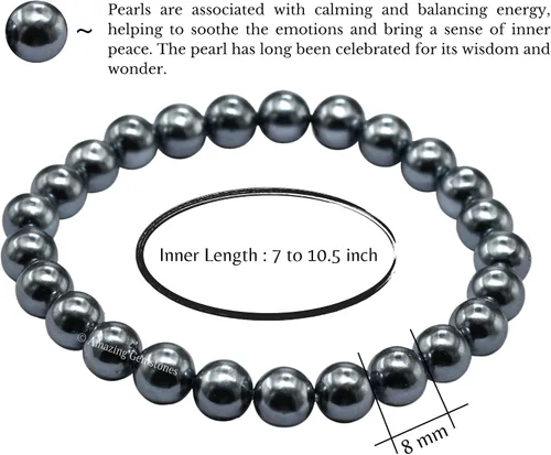 Vista 728 de Amazing Gemstone Crystal Bracelet for Women Men's Gifts - Protection Healing Crystal Bracelet - 8mm Gemstone Beaded Stretchable Bracelet Pulseras