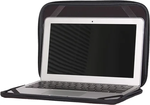 Vista 2 de Funda para computadora portátil 11.6 pulgadas Funda protectora plegable delgada Chromebook Funda protectora - Negro