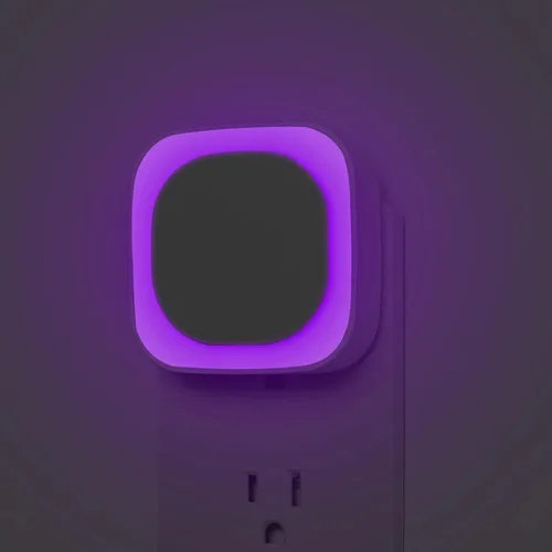 Vista 13 de Paquete de 2 luces nocturnas enchufables regulables, luz nocturna azul, sensor automático de atardecer a amanecer, luz nocturna LED, brillo suave