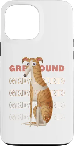 Vista 24 de Greyhound Big Eyes Funny Cartoon Sighthound Lover Design Case for iPhone 17
