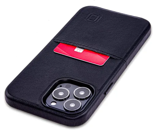 Vista 13 de Dockem Funda tipo cartera para iPhone 13 Pro con placa de metal integrada para montaje magnético y 1 bolsillo plano para tarjetas de crédito Exec
