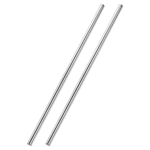 Vista 24 de uxcell Varilla redonda sólida de acero inoxidable 304 de 0.039 in x 3.937 in para manualidades de bricolaje - 2 piezas
