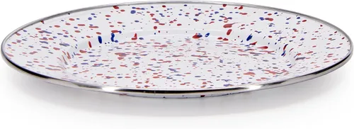 Vista 3 de Golden Rabbit Platos llanos esmaltados, 10.5 pulgadas, americana, juego de 4 Set of 4 Plates, 10.5 inch