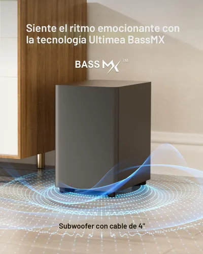 Vista 5 de ULTIMEA Barra de sonido de 7.1 canales con subwoofer, sistema de cine