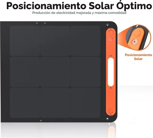 Vista 3 de Jackery SolarSaga - Panel solar portátil de 200 W, paneles solares bifaciales plegables IP68, compatible con estación de energía Jackery Explorer