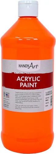 Vista 76 de Handy Art Pintura acrílica, juego de 12 colores, botellas de 16 onzas, acrílico líquido para estudiantes semibrillante, consistencia de flujo