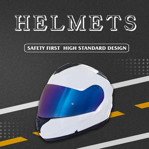 Vista 6 de KRN Casco de motocicleta para adultos, casco modular abatible aprobado por DOT, casco de carreras callejeras con visera de color y pasamontañas