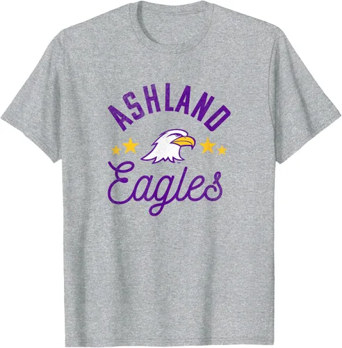 Vista 8 de Ashland University Camiseta con logotipo de Eagles, Gris
