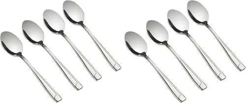 Vista 8 de Cand Demitasse - Cucharas de café de acero inoxidable, 16 unidades, 5 pulgadas