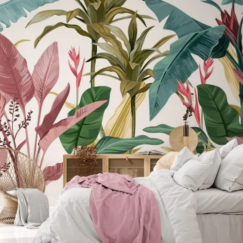 Vista 20 de Bormia Papel pintado floral 3D Peony Butterfly Mural de pared para sala de estar dormitorio (no despegar ni pegar)