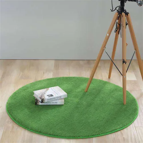Vista 17 de Reyox Tapete de felpa suave para silla de oficina, tapete redondo antideslizante para oficina y hogar, alfombra absorbente para guardería