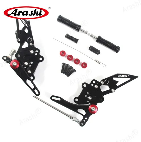 Vista 3 de Arashi (Versión 2.2) reposapiés ajustables para motocicleta KAWASAKI Ninja 300 EX300B ABS / EX300A/ EX300 ABS/ EX300A / SE 2013-2017 Accesorios