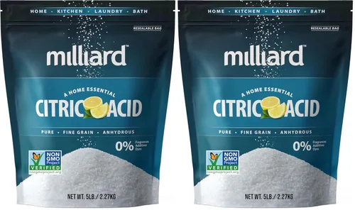 Vista 9 de Milliard Ácido cítrico de 5 libras, 100% puro, grado alimenticio, proyecto verificado sin OMG (5 libras)