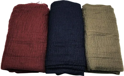 Vista 4 de Chal de bufanda para mujer para todas las estaciones, 3 bufandas de pañuelo.