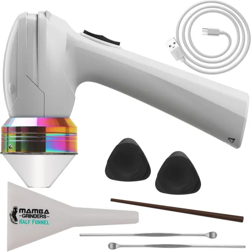 Vista 11 de Mamba Molinillo de especias eléctrico original, recargable por USB, molinillo de hierbas y especias con dientes de aluminio, molinillo de cocina