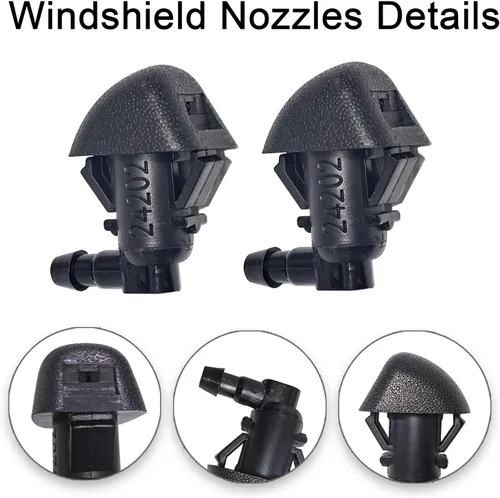 Vista 2 de Kit de boquillas de limpiaparabrisas delantero para Honda Pilot 2009 2010 2011 2012 2013 2014 2015 76810-SZA-A01ZA limpiaparabrisas con manguera