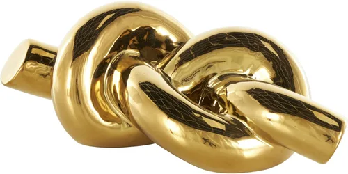 Vista 9 de Deco 79 Escultura abstracta de cerámica, escultura 11 "x 5" x 5 ", oro