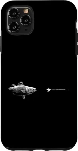 Vista 13 de Graphic Fly Fishing Hook Line - Fish Striped Bass Case for iPhone 16