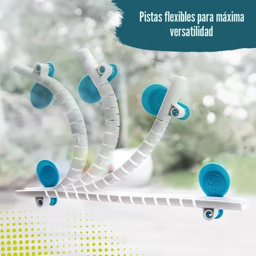 Vista 4 de Gecko Run Marble Run - Juego de iniciación por Thames & Kosmos, ganador del juguete del año - Pista de Canicas Vertical de 63 Piezas, pistas