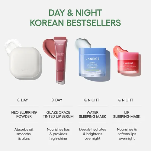 Vista 9 de LANEIGE Neo Blurring Powder: Korean Oil-Control Compact with Pore Blurring, Smoothing Finish & Travel-Friendly, No-Spill Packaging 2-Transparente