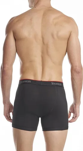 Vista 4 de Stanfield's Calzoncillos tipo bóxer elásticos de algodón (2 unidades)