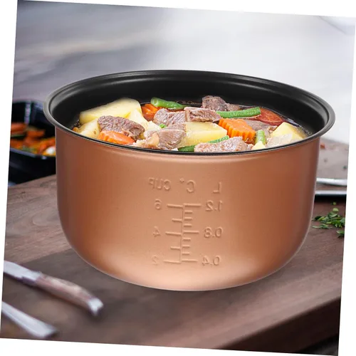 Vista 3 de Zerodeko Olla de cocina interior antiadherente olla arrocera accesorio multifunción para cocina casera inserto de repuesto para cocina eficiente
