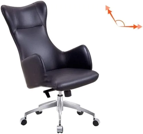 Vista 5 de Desk Chairs Office Chair Rotating Chair Lounge Chair Computer Chair Swivel Stool Chair(Black)