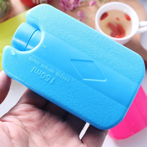 Vista 2 de Bolsas de hielo para bolsas de almuerzo y enfriadores, paquetes reutilizables para congelador, para lonchera, paquete delgado y duradero para regalo