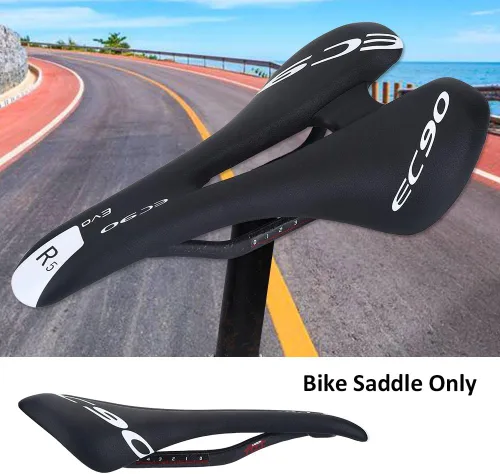 Vista 4 de VGEBY - Sillín de fibra de carbono, asiento de bicicleta para ciclismo de montaña y carretera, asiento de repuesto ligero para bicicleta deportiva